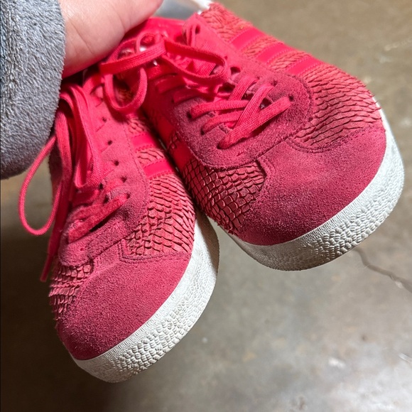 Adidas Vibrant Red Textured Sneakers - Picture 9 of 14